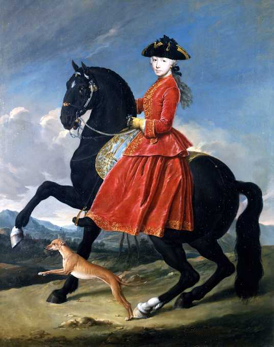 Giacomo Ceruti, Ritratto di nobildonna a cavallo