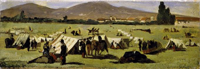 Soldati francesi alle Cascine, Giovanni Fattori