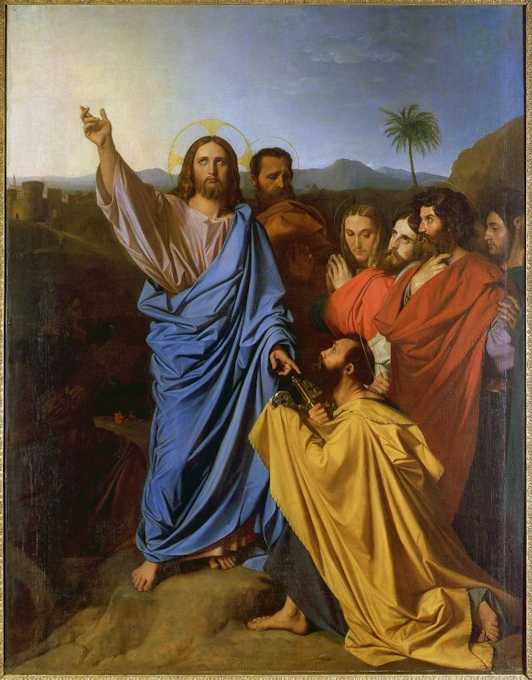 Ges&ugrave; consegna a San Pietro le chiavi del Paradiso