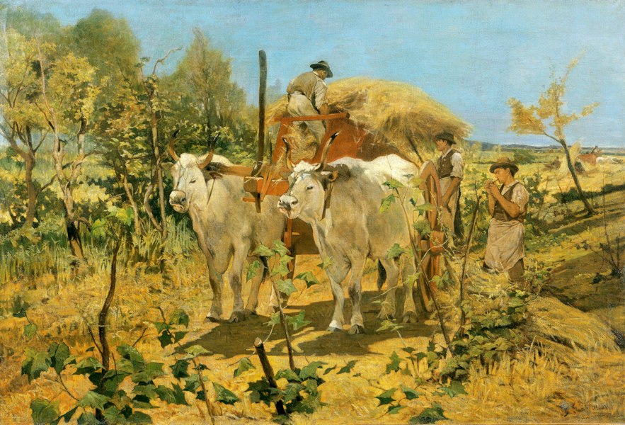 Giovanni Fattori, Raccolta del fieno in Maremma, 1