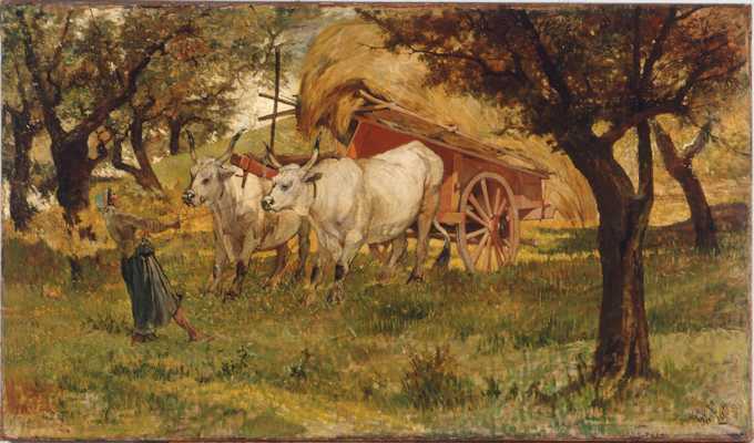 Giovanni Fattori, Buoi al carro