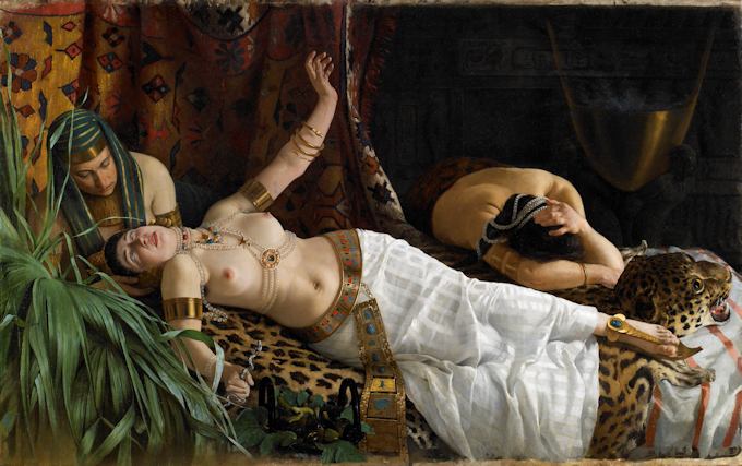 Achille Glisenti, Cleopatra morente, 1878 circa