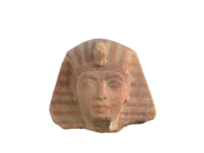 Testa di figurina funeraria di Akhaneton