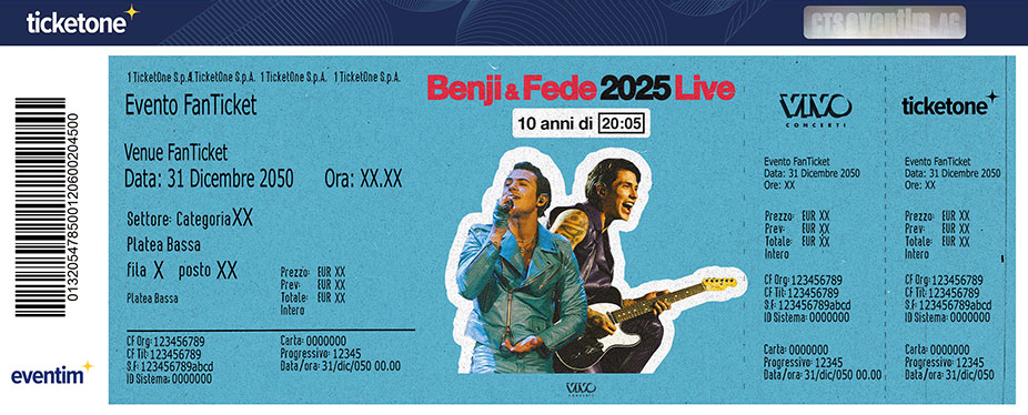 Benji Fede Tickets TicketOne