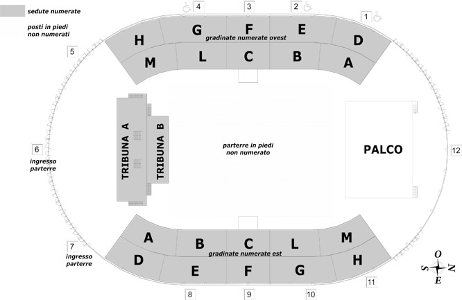 Unipol Arena Bologna Capienza Stadi